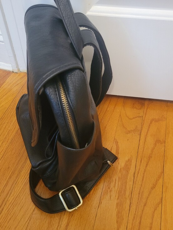 Joy Susan Blaire roomy Backpack Purse  Pocket Vegan Leather Bag Black Travel main image 6